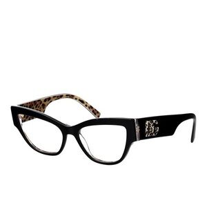 Dolce & Gabbana Chic Black Cat-Eye glasees Frame